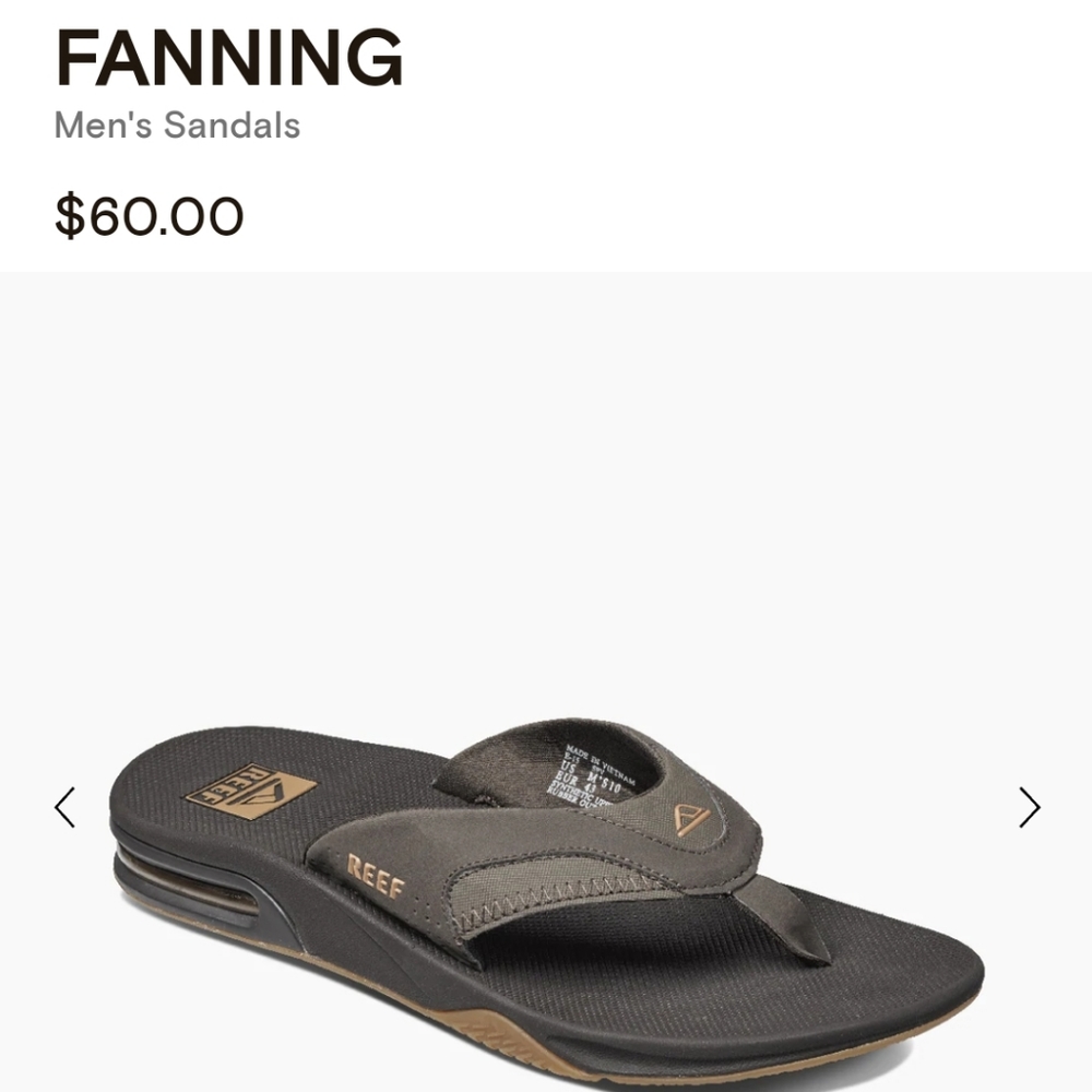 Reef Fanning mens sz 9